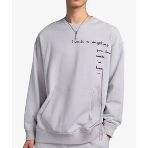 Men's Ports V I Would Do Anything For Love Sweatshirt Sz M Oversized Streetwear